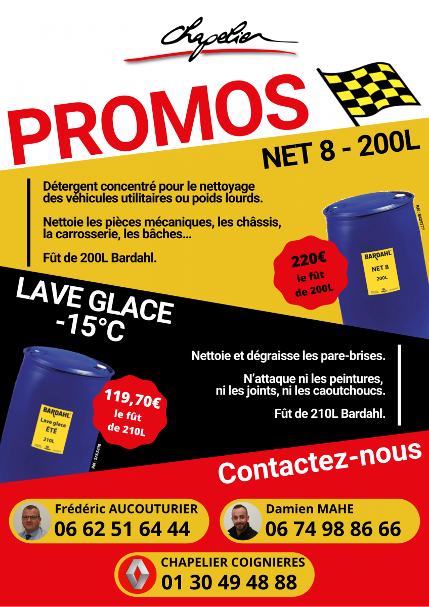 Chapelier Renault Trucks Promos Lave Glace